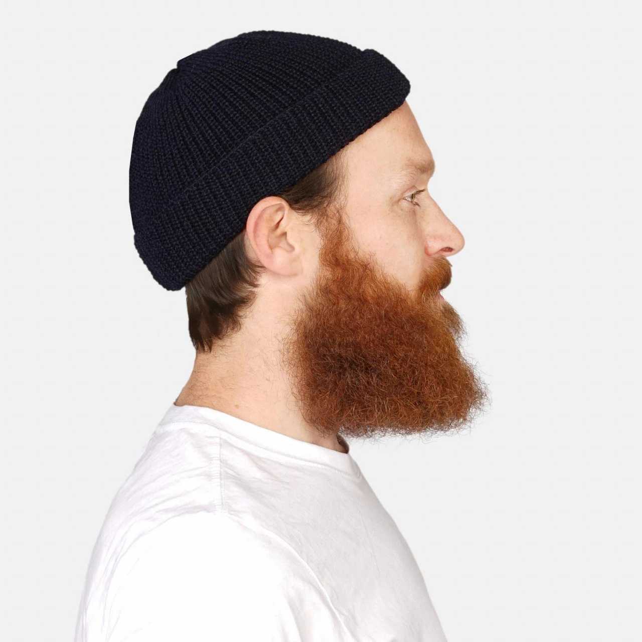 Hanseheld Strickmütze Seebär Dockermütze Seemannsmütze Kurz Und Flach - Marine 4 Hanseheld Strickmütze Seebär Dockermütze Seemannsmütze Kurz Und Flach - Marine – Bild 2