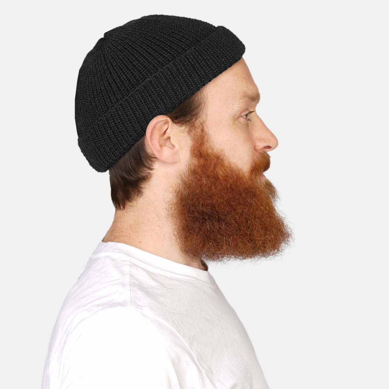 Hanseheld Strickmütze Seebär Dockermütze Seemannsmütze Kurz Und Flach - Anthrazit 4 Hanseheld Strickmütze Seebär Dockermütze Seemannsmütze Kurz Und Flach - Anthrazit – Bild 2