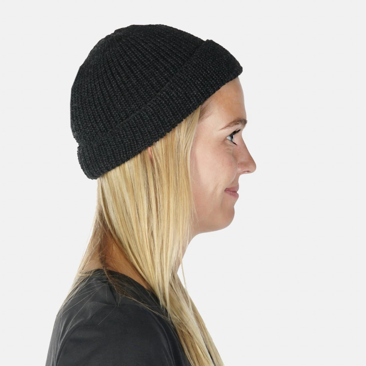 Hanseheld Strickmütze Seebär Dockermütze Seemannsmütze Kurz Und Flach - Anthrazit 5 Hanseheld Strickmütze Seebär Dockermütze Seemannsmütze Kurz Und Flach - Anthrazit – Bild 3