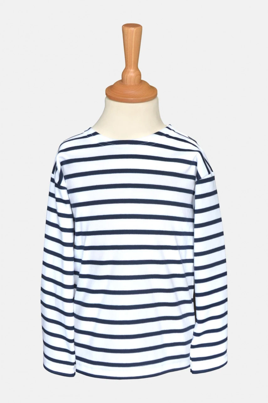 Gestreiftes Shirt - Kinder - Weiss/blaugestreift 3 Gestreiftes Shirt - Kinder - Weiss/blaugestreift