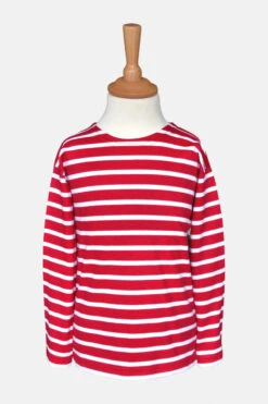 Gestreiftes Shirt - Kinder - Rot/weissgestreift