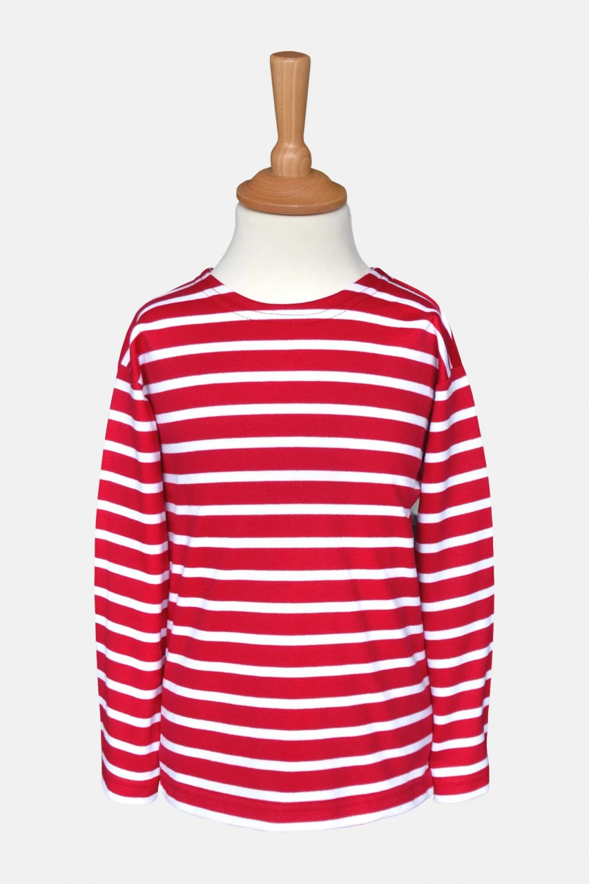 Gestreiftes Shirt - Kinder - Rot/weissgestreift 3 Gestreiftes Shirt - Kinder - Rot/weissgestreift