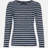 Streifenshirt Damen Langarm Blau-Weiß Gestreift Ringelshirt -Derbi Kleidung Geschaft 10579 0 1280x1280