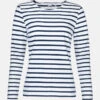 Streifenshirt Damen Langarm Weiß-Blau Gestreift Ringelshirt 1 Streifenshirt Damen Langarm Weiß-Blau Gestreift Ringelshirt -Derbi Kleidung Geschaft 10580 0 1280x1280