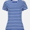 Streifenshirt Damen Kurzarm Royal-Weiß Gestreift Ringelshirt -Derbi Kleidung Geschaft 10588 0 1280x1280