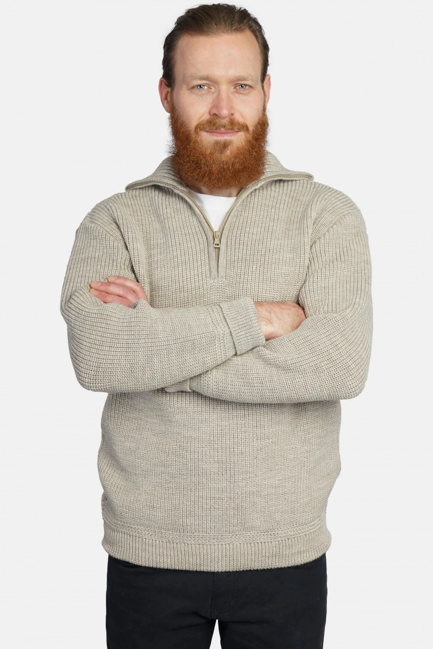 Troyer Hanseheld 100% Schurwolle Beige 4 Troyer Hanseheld 100% Schurwolle Beige – Bild 2