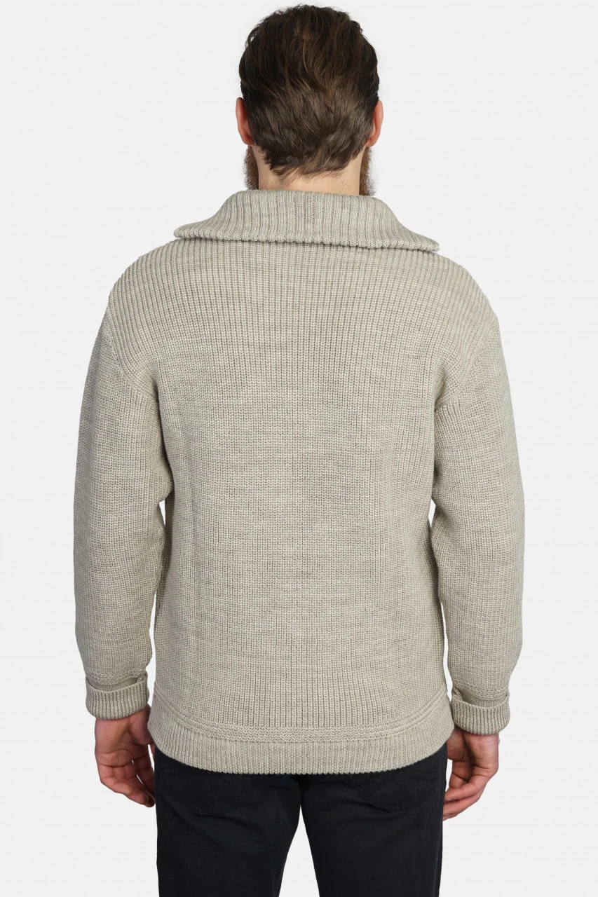 Troyer Hanseheld 100% Schurwolle Beige 7 Troyer Hanseheld 100% Schurwolle Beige – Bild 5