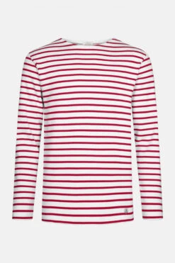 Armor-Lux Armor Lux Streifenshirt Houat Weiß Rot Gestreift Herren Mariniere