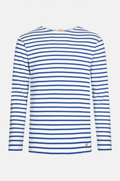 Armor-Lux Armor Lux Streifenshirt Houat Weiß Sternblau Gestreift Herren Mariniere