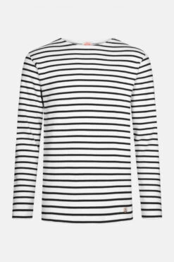 Armor-Lux Armor Lux Streifenshirt Houat Weiß Dunkelblau Gestreift Herren Mariniere