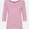 Armor-Lux Armor Lux Damen Streifenshirt Guérande 3/4-Arm Weiß Dunkelrot -Derbi Kleidung Geschaft 12920 0mboveBKTokd8y 1280x1280
