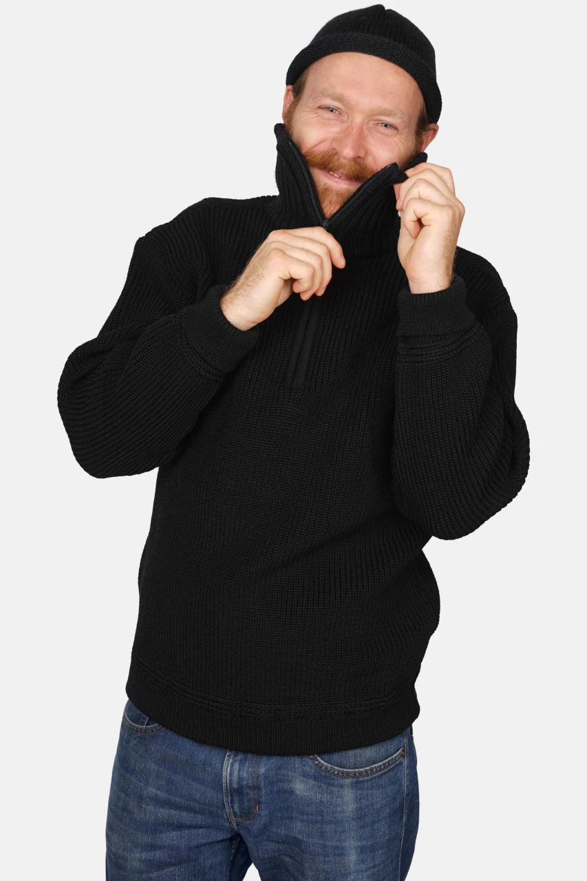 Troyer Hanseheld 100% Schurwolle Schwarz 6 Troyer Hanseheld 100% Schurwolle Schwarz – Bild 4