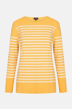 Armor-Lux Armor Lux Damen Matrosenshirt Amiral Gelb Weiß