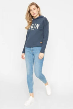Derbe Moin Damen Hoody Kapuzenpullover Navy Dunkelblau -Derbi Kleidung Geschaft 12999 4 1280x1280