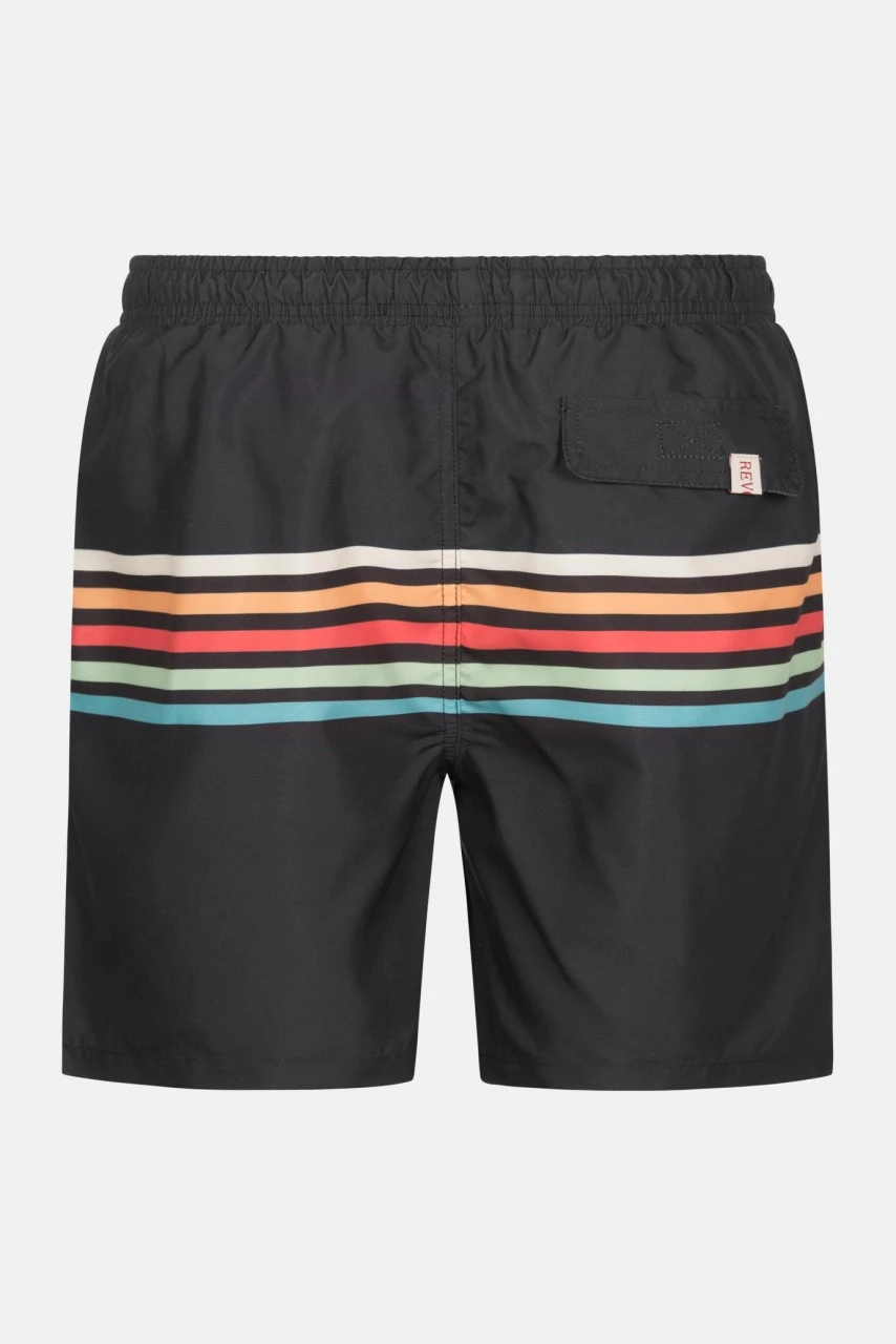 RVLT Revolution RAI Swim Shorts Navy Herren Badeshorts Dunkelblau Streifen 3 RVLT Revolution RAI Swim Shorts Navy Herren Badeshorts Dunkelblau Streifen – Bild 2