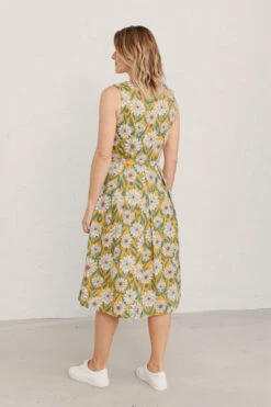 Seasalt Cornwall Terrace Garden Dress Gazania Daisies Sandstone -Derbi Kleidung Geschaft 13169 2 1280x1280
