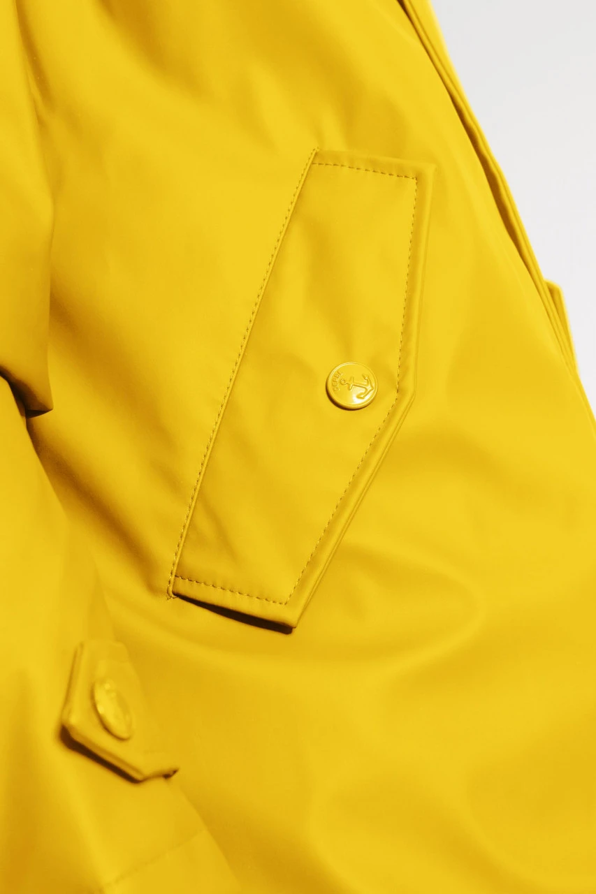 Derbe Trekholm Herren Regenjacke Friesennerz Yellow Gelb Gefüttert 9 Derbe Trekholm Herren Regenjacke Friesennerz Yellow Gelb Gefüttert – Bild 7