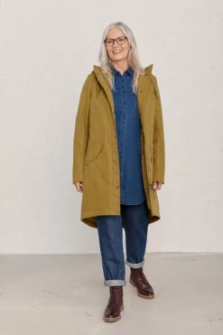 Seasalt Cornwall Plant Hunter 2 Regenjacke Oak Senf Dunkel Wintermantel Parka -Derbi Kleidung Geschaft 13439 3 1280x1280