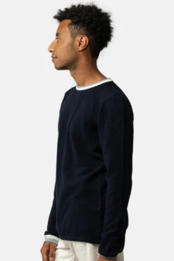 MELA Nayan Herren Pullover Navy Sage Farbige Bündchen -Derbi Kleidung Geschaft 13445 3kkFBAKLYexkov 1280x1280