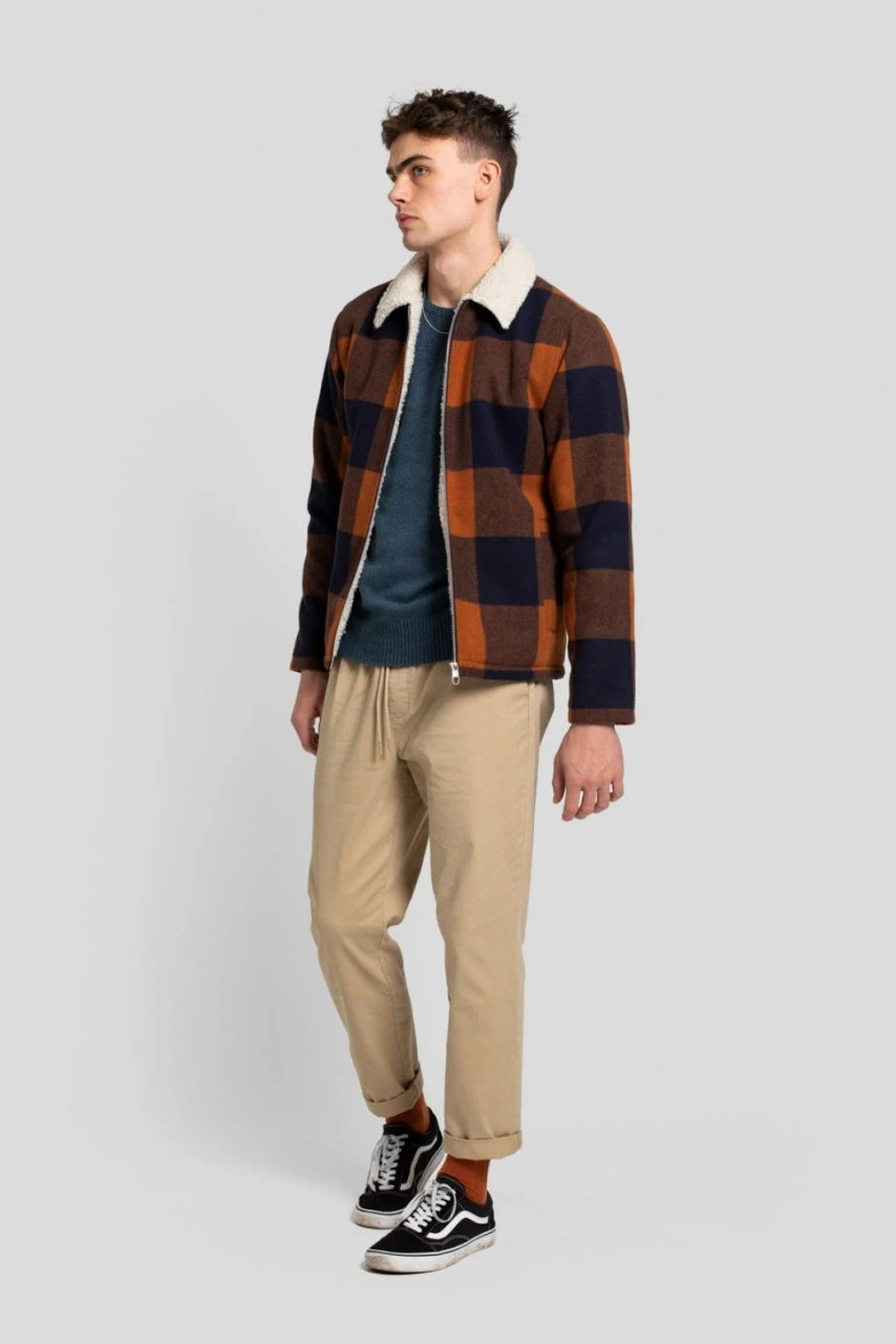 RVLT Revolution Herren Jacke Gefüttert Padded Overshirt Braun 7 RVLT Revolution Herren Jacke Gefüttert Padded Overshirt Braun – Bild 5