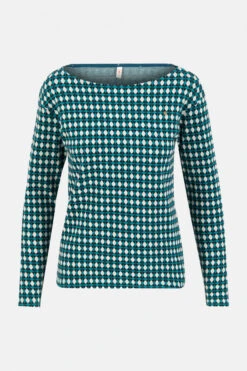 Blutsgeschwister My Cosi Valentine Damen Pullover Cool Checker Türkis