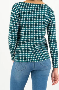 Blutsgeschwister My Cosi Valentine Damen Pullover Cool Checker Türkis -Derbi Kleidung Geschaft 13486 2 1280x1280