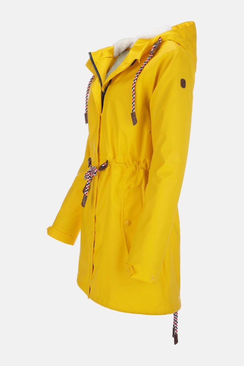 Damen Friesennerz Gelb Teddy-Futter 4 Damen Friesennerz Gelb Teddy-Futter – Bild 2