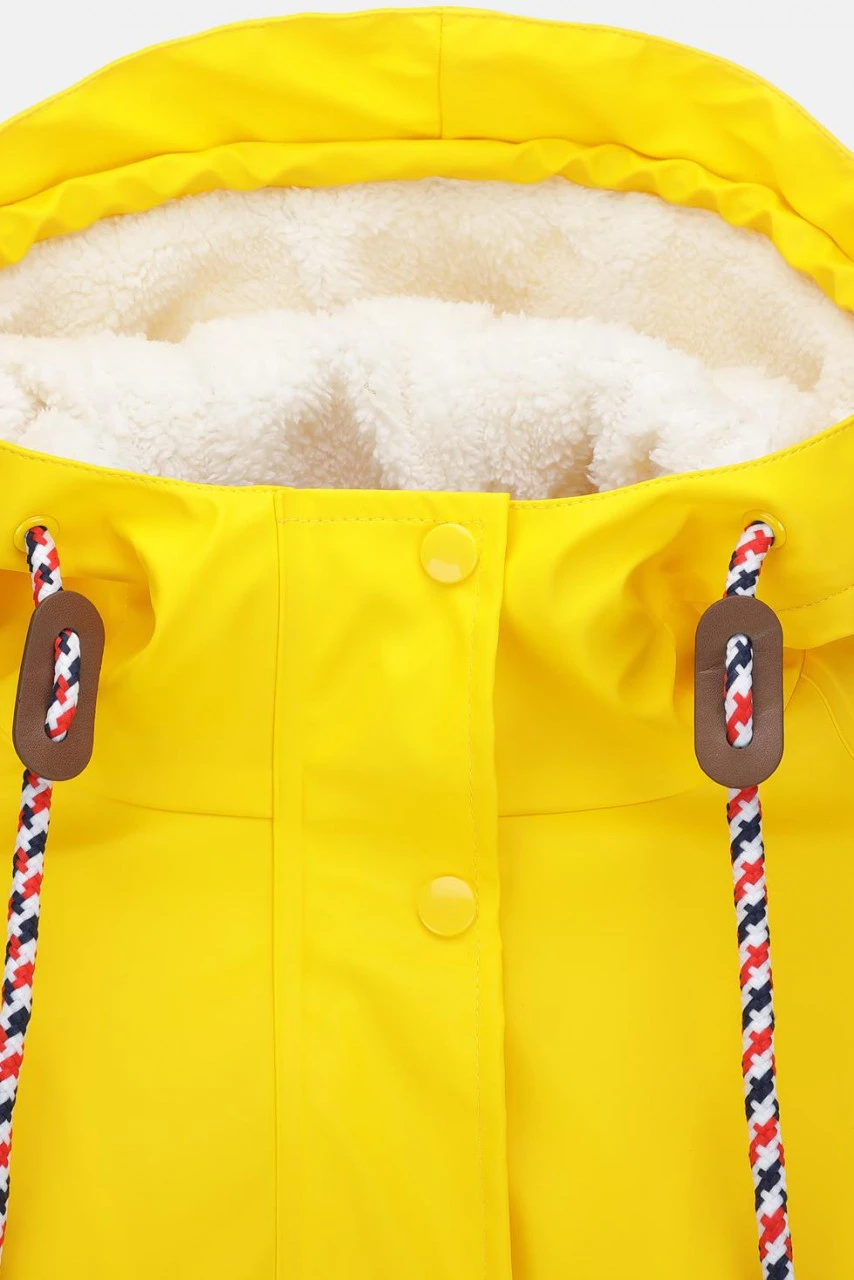 Damen Friesennerz Gelb Teddy-Futter 6 Damen Friesennerz Gelb Teddy-Futter – Bild 4