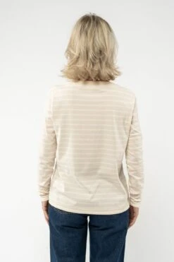 MELA Reena Damen Longsleeve Streifenshirt Beige Weiß 11 MELA Reena Damen Longsleeve Streifenshirt Beige Weiß -Derbi Kleidung Geschaft 13593 4 1280x1280