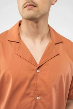 MELA Mohan Herren Hemd Coral Orange Koralle -Derbi Kleidung Geschaft 13602 2 1280x1280