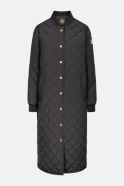 Derbe Quiltby Long Damen Jacke Black Schwarz