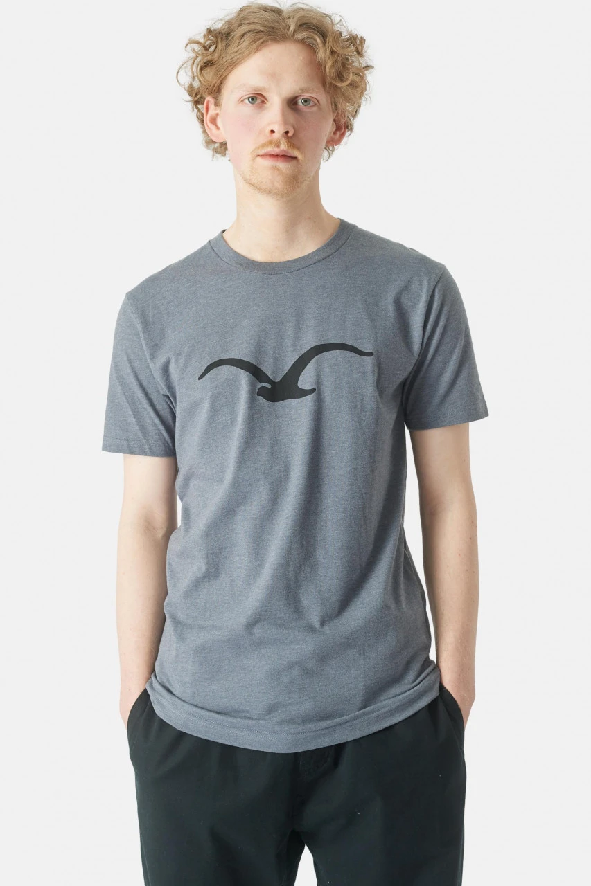 Cleptomanicx Herren T-Shirt Möwe Heather Forged Iron Grau Baumwolle Nachhaltig 4 Cleptomanicx Herren T-Shirt Möwe Heather Forged Iron Grau Baumwolle Nachhaltig – Bild 2