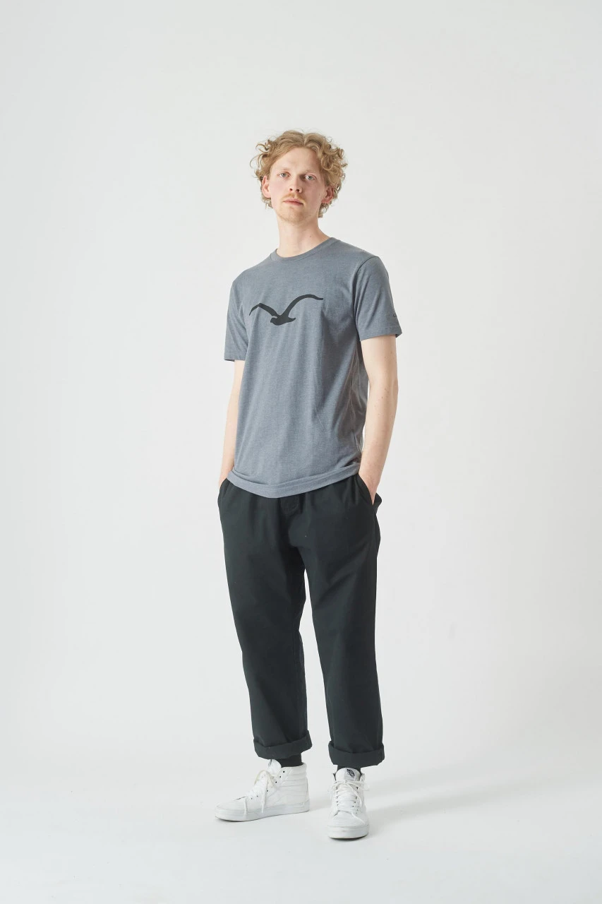 Cleptomanicx Herren T-Shirt Möwe Heather Forged Iron Grau Baumwolle Nachhaltig 6 Cleptomanicx Herren T-Shirt Möwe Heather Forged Iron Grau Baumwolle Nachhaltig – Bild 4