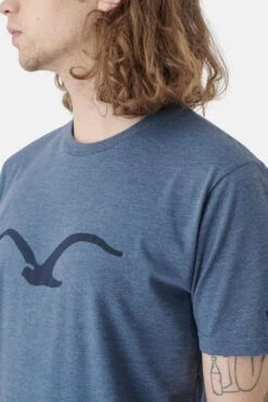 Cleptomanicx Herren T-Shirt Möwe Heather Blue Blau Meliert Baumwolle Nachhaltig -Derbi Kleidung Geschaft 13662 2 1280x1280