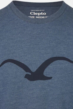 Cleptomanicx Herren T-Shirt Möwe Heather Blue Blau Meliert Baumwolle Nachhaltig -Derbi Kleidung Geschaft 13662 3 1280x1280