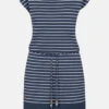 Ragwear Soho Stripes Damen Kleid Navy Dunkelblau