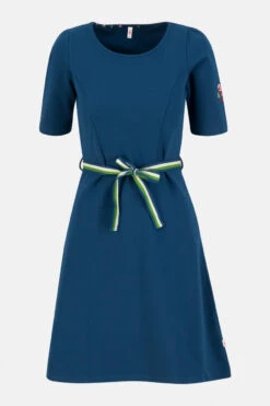 Blutsgeschwister Cosy Darling Damen Kleid Blue Highland Blau Baumwolle Nachhaltig