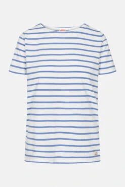 Armor-Lux Armor Lux Damen T-Shirt Gestreift Weiß Blau Orizzonte Mariniere Hoedic