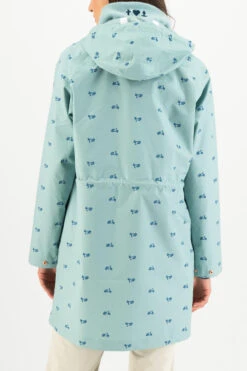 Blutsgeschwister Damen Eco Friese Baumwoll Regenmantel Vespa Petrol Nachhaltig -Derbi Kleidung Geschaft 13741 2 1280x1280