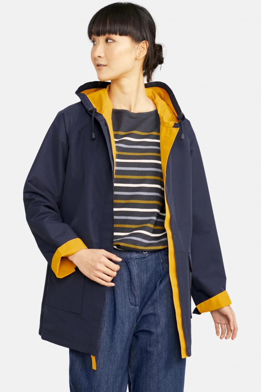 Seasalt Cornwall Damen Friesennerz Reversible Raincoat Regenjacke Wendejacke Sunglow Gelb 3 Seasalt Cornwall Damen Friesennerz Reversible Raincoat Regenjacke Wendejacke Sunglow Gelb