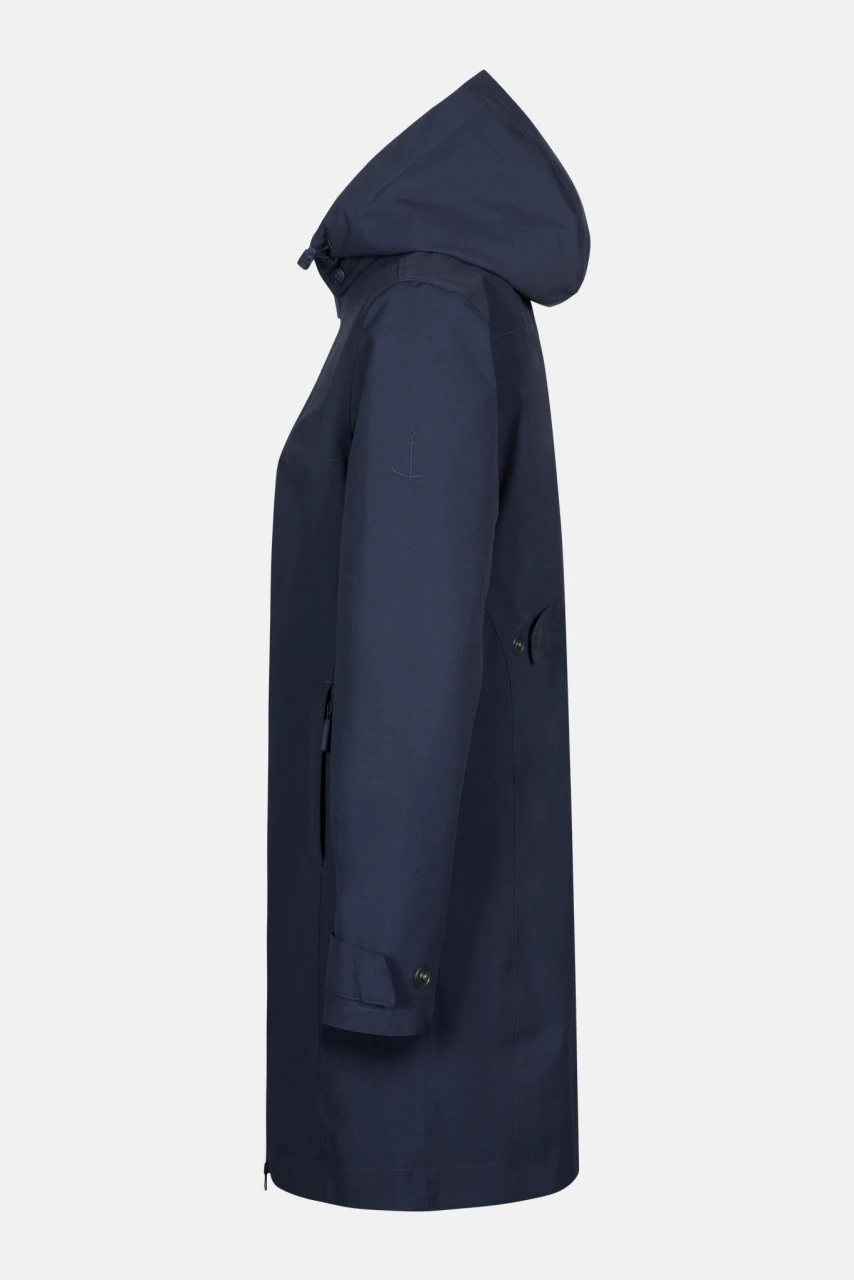 Seasalt Cornwall Coverack Coat Damen Baumwoll Regenmantel Midnight Dunkelblau 4 Seasalt Cornwall Coverack Coat Damen Baumwoll Regenmantel Midnight Dunkelblau – Bild 2