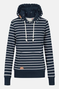 Ragwear Berit Stripes Damen Pullover Navy Dunkelblau