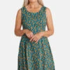 Seasalt Cornwall Keepers Croft Damen Kleid Aster Sketch Blumen Mid Teal Petrol -Derbi Kleidung Geschaft 13793 0 1280x1280