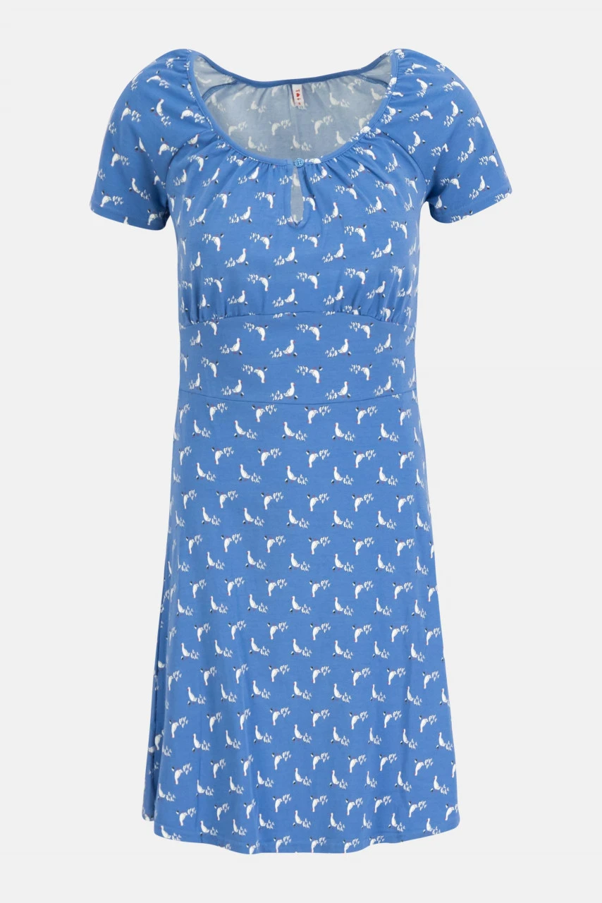 Blutsgeschwister Ducktales Romance Damen Kleid Ducky Ducks Blau Baumwolle Nachhaltig 3 Blutsgeschwister Ducktales Romance Damen Kleid Ducky Ducks Blau Baumwolle Nachhaltig