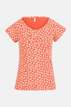 Blutsgeschwister Hot Knot Open Hearted Damen T-Shirt Smoochy Summer Rot Weiß Nachhaltig Baumwolle Na