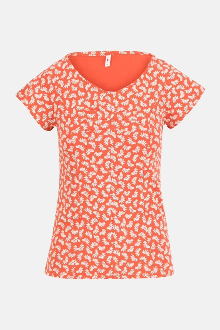 Blutsgeschwister Hot Knot Open Hearted Damen T-Shirt Smoochy Summer Rot Weiß Nachhaltig Baumwolle Na 3 Blutsgeschwister Hot Knot Open Hearted Damen T-Shirt Smoochy Summer Rot Weiß Nachhaltig Baumwolle Na