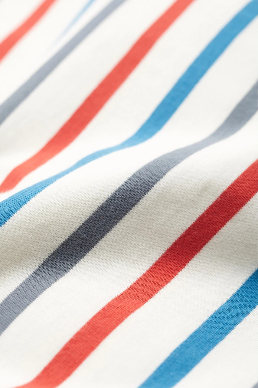 Seasalt Cornwall Sailor T-Shirt Damen Streifenshirt Tri Breton Chalk Autumn Sun 6 Seasalt Cornwall Sailor T-Shirt Damen Streifenshirt Tri Breton Chalk Autumn Sun – Bild 4