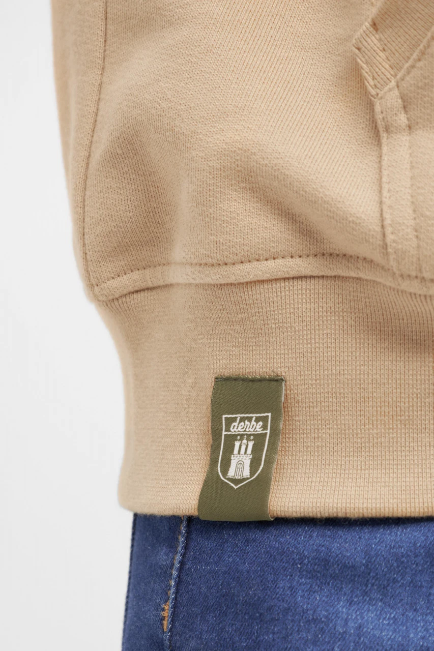 Derbe Hafenbrücke Herren Hoodie Caramel Ocker Hellbraun Kapuzenpullover 9 Derbe Hafenbrücke Herren Hoodie Caramel Ocker Hellbraun Kapuzenpullover – Bild 7