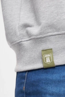 Derbe Hambourg Herren Pullover Grey Melange Grau Sweatshirt Baumwolle Nachhaltig -Derbi Kleidung Geschaft 13876 6 1280x1280