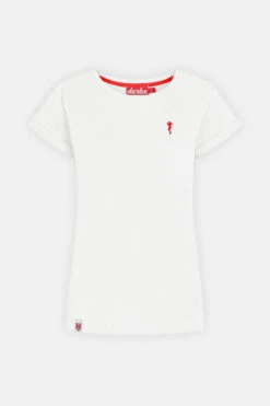 Derbe Basic Kippes Damen T-Shirt Offwhite Beige